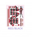 TELA JUDY RED/BLACK DRESS YOUR DOLL
