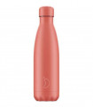 BOTELLA INOX. PASTEL CORAL 500ML CHILLY´S