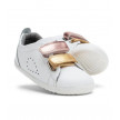 DEPORTIVA CASUAL GRASS COURT SWITCH  BLANCO (Rosa+Oro) STEP UP BOBUX