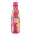 BOTELLA FLORAL PINK POMPONS 500ML CHILLYS