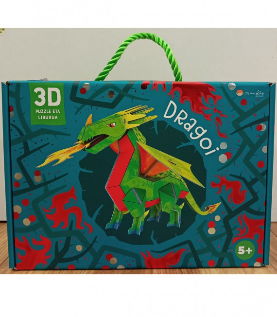 PUZZLE 3D Y LIBRO DRAGON EUSKERA M. BOOKS